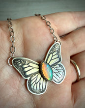 Load image into Gallery viewer, Opal Butterfly Necklace