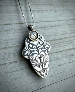 Labradorite & Lemon Chrysoprase Pendant