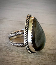 Load image into Gallery viewer, Multi Green Labradorite Ring