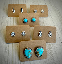 Load image into Gallery viewer, Turquoise Stud Earrings