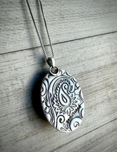 Load image into Gallery viewer, Fancy Peach Chalcedony Pendant