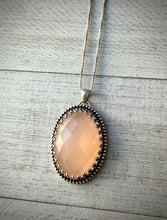 Load image into Gallery viewer, Fancy Peach Chalcedony Pendant