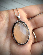 Load image into Gallery viewer, Fancy Peach Chalcedony Pendant