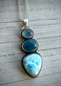 RESERVED: Triple Stoned Pendant