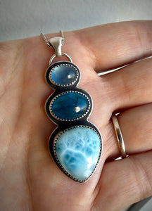 RESERVED: Triple Stoned Pendant