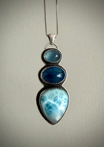 RESERVED: Triple Stoned Pendant
