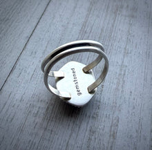 Load image into Gallery viewer, Peach Moonstone with Sunstone Ring
