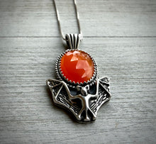 Load image into Gallery viewer, Carnelian Bat Pendant