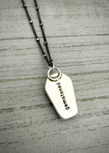 Load image into Gallery viewer, Marcasite Coffin Necklace