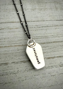 Marcasite Coffin Necklace