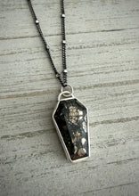 Load image into Gallery viewer, Marcasite Coffin Necklace