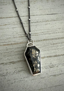 Marcasite Coffin Necklace