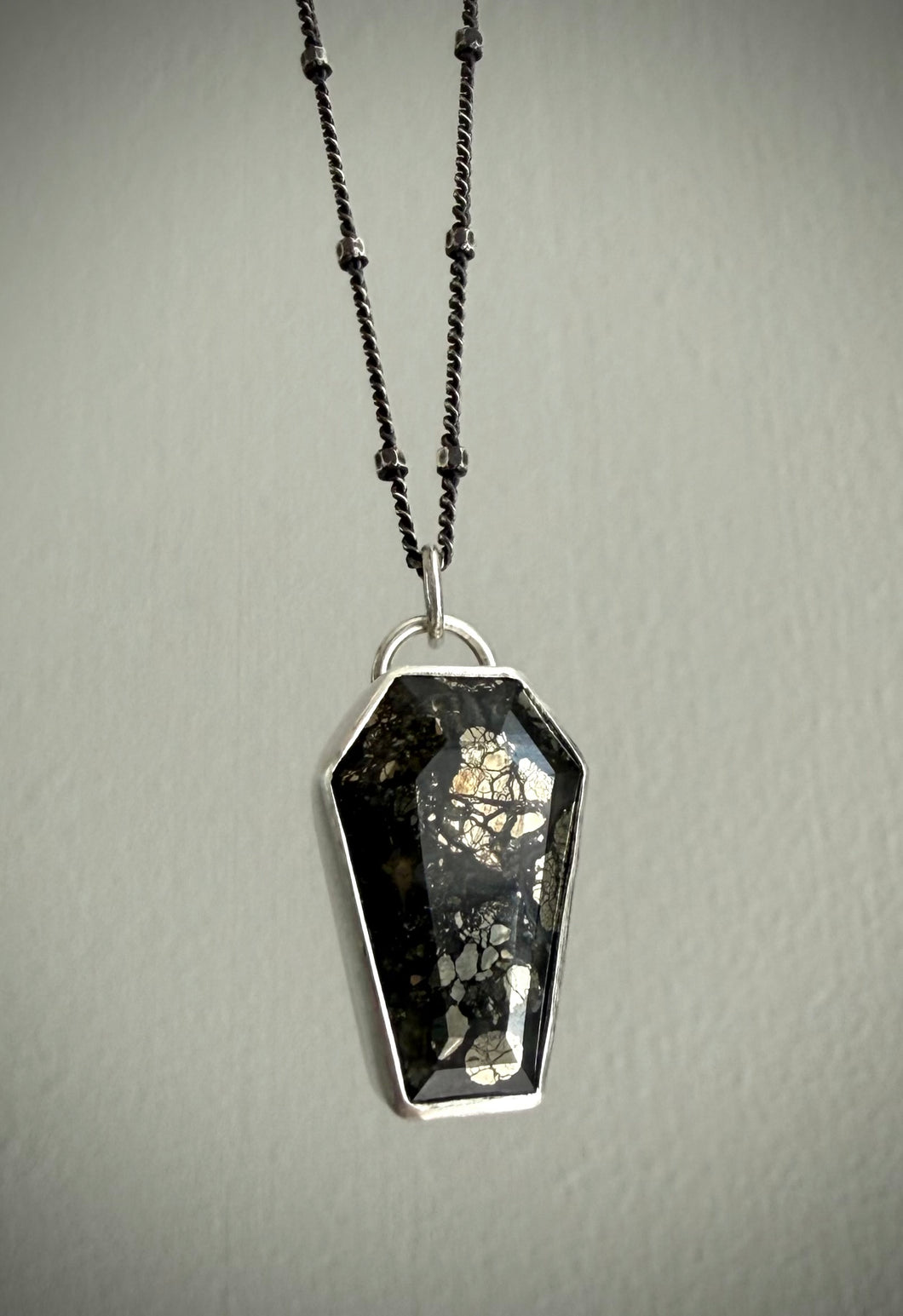 Marcasite Coffin Necklace