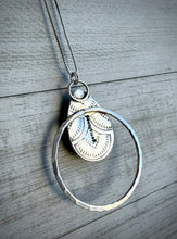 Load image into Gallery viewer, Stamped Abalone Aura Pendant