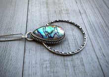 Load image into Gallery viewer, Stamped Abalone Aura Pendant