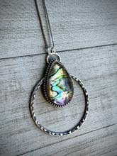 Load image into Gallery viewer, Stamped Abalone Aura Pendant