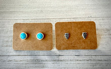 Load image into Gallery viewer, Silver Arrowhead Earrings