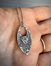 Load image into Gallery viewer, Hand Stamped Chevron Pendant