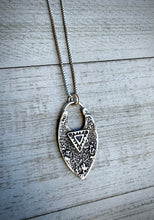 Load image into Gallery viewer, Hand Stamped Chevron Pendant