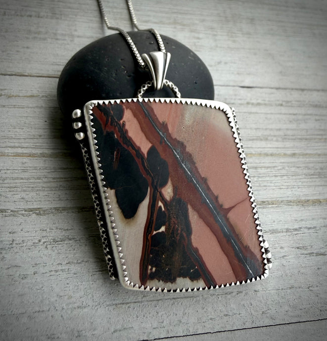 Indian Paint Stone Pendant