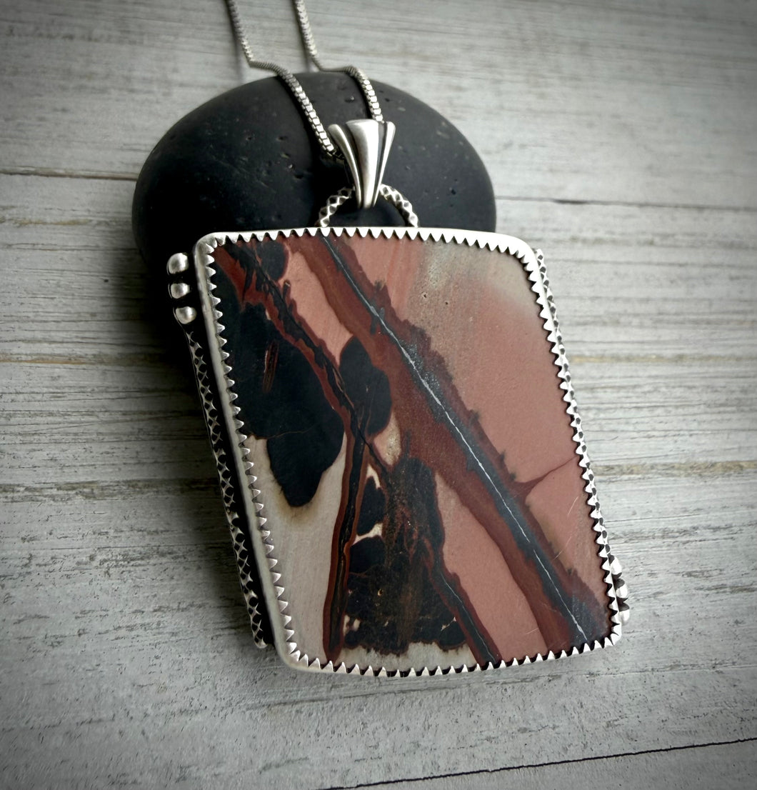 Indian Paint Stone Pendant
