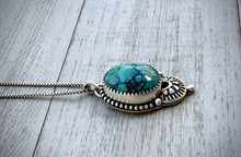 Load image into Gallery viewer, Hand Stamped Turquoise Pendant