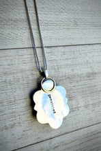 Load image into Gallery viewer, Hand Stamped Hubei Turquoise Pendant