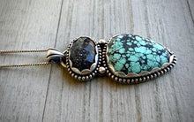 Load image into Gallery viewer, Midnight Quartz &amp; Turquoise Pendant