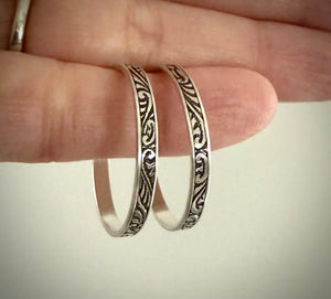 Silver Hoops