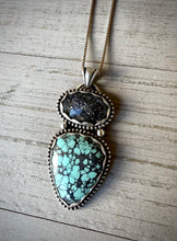 Load image into Gallery viewer, Midnight Quartz &amp; Turquoise Pendant