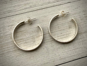 Silver Hoops