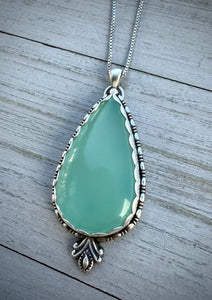 Aqua Chalcedony Pendant