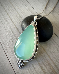 Aqua Chalcedony Pendant