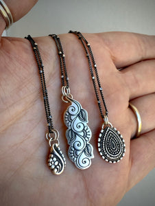 Silver Mehndi Necklace