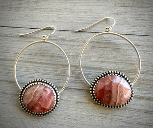 Rhodochrosite Hoops