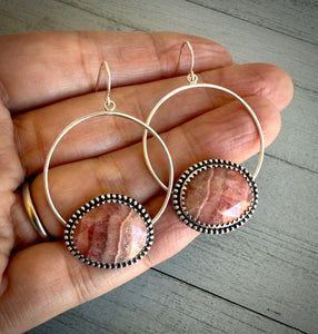 Rhodochrosite Hoops