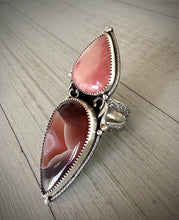 Load image into Gallery viewer, Pink Opal &amp; Botswana Agate Ring
