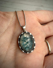 Load image into Gallery viewer, Faceted Moss Agate Pendant