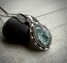 Load image into Gallery viewer, Faceted Moss Agate Pendant