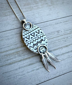 Turquoise Dreamcatcher Pendant
