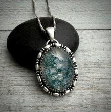Load image into Gallery viewer, Faceted Moss Agate Pendant