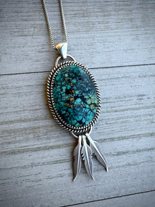 Turquoise Dreamcatcher Pendant