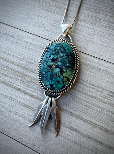 Turquoise Dreamcatcher Pendant