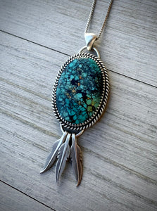 Turquoise Dreamcatcher Pendant