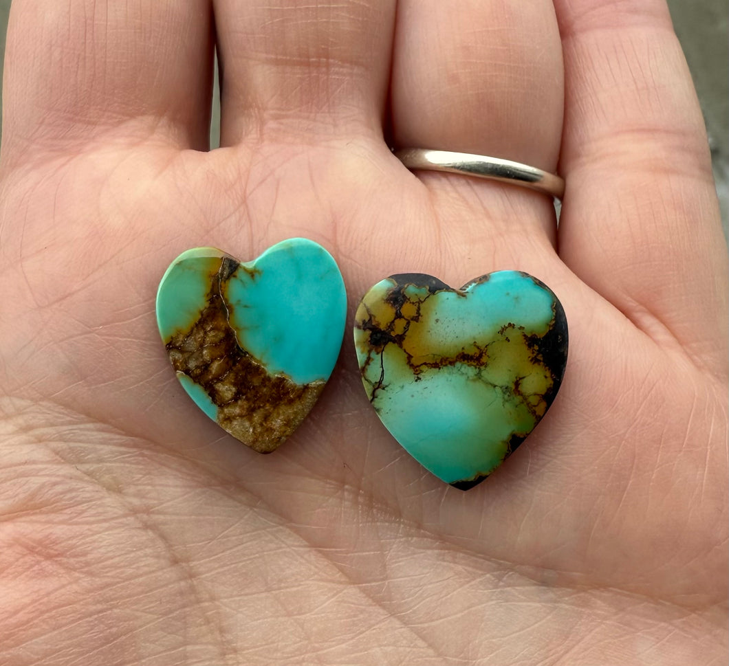 Reserved: Turquoise Heart Ring & Pendant