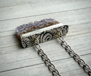 Amethyst Slice Necklace