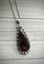 Load image into Gallery viewer, Bloodshot Iolite Sunstone Pendant