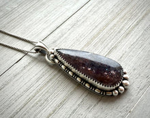 Load image into Gallery viewer, Bloodshot Iolite Sunstone Pendant