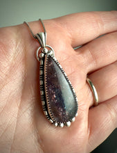 Load image into Gallery viewer, Bloodshot Iolite Sunstone Pendant