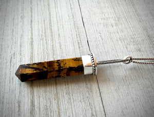 Tiger Eye Point Necklace